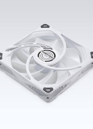 Phanteks M25-140 D-RGB Fan, High-Airflow Radiator Performance, PWM Control up to 1800RPM, ARGB/DRGB Lighting, Daisy-Chain Cable (White Matte Blade/White Fan Frame (Single))