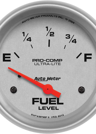 Auto Meter 4414 Ultra-Lite Electric Fuel Level Gauge