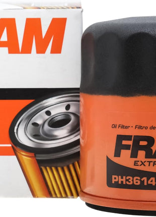 FRAM EG+ PH3614P 10K Mile Change Automotive Replacement Interval Spin-On Engine Oil Filter for Select Vehicle Model Years, Vehicle Engine Protection Oil Filter for Everyday Drivers