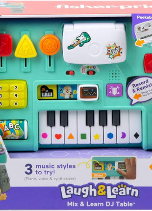 Fisher-Price Baby & Toddler Toy Laugh & Learn DJ Table, Educational Musical Activity Center for Developmental Play Infants Ages 6+ Months
