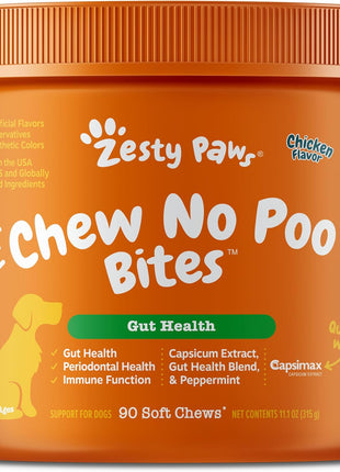 Zesty Paws Chew No Poo Bites - Hen - 90 Count *DO NOT Buy, Discontinued Listing*