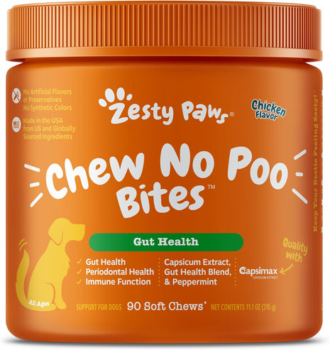 Zesty Paws Chew No Poo Bites - Hen - 90 Count *DO NOT Buy, Discontinued Listing*