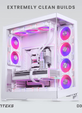 Phanteks D30 120mm ARGB PWM PC Case Fan, Daisy-Chain, White