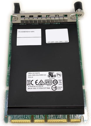 BCM957504 N1100G N1100FX for Broadcom NetXtreme Single-Port 100 Gb/s GbE QSFP56 Ethernet PCI Express 4.0 x16 SFF Network Card Adapter for Dell HP Lenovo with OCP 3.0 Slot