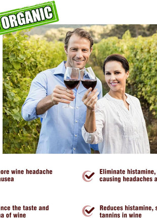 Wine Wand Sulfite Purifier: Wine Filters Remover Histamines Sulfite - Reduce Headaches Alleviate & Sensitivities(pack of 8)