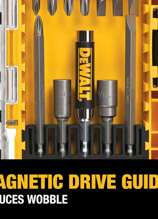 DEWALT Screwdriver Bit Set with Tough Case, 45-Piece (DW2166), Grey/Silver Screwdriving Set with Tough Case