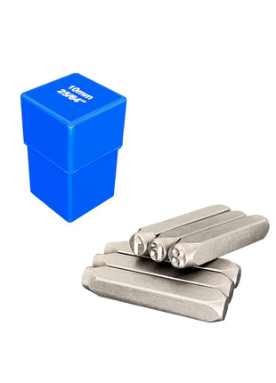 Number Metal Stamp Set, 4~10 mm, Digital 0 to 9, Numbers Punch Set Wood Leather Steel Punch Tools Leather Craft Stamp (1/4" 6 mm)