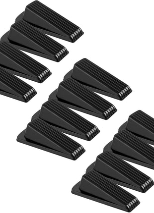 4 Pack Door Stoppers for Bottom of Door, Rubber Door Stopper Wedge, Sturdy Stackable Door Stops for Floor