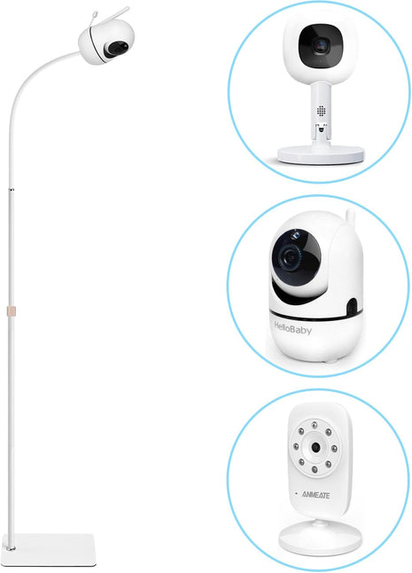 AISVAN Adjustable Height Baby Monitor Floor Stand Holder for Hellobaby HB6560/HB6550 HB65/HB66/HB248 Baby Monitor and Also Compatible with The Nanit Pro Smart Monitor & Flex Stand
