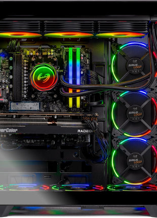 Skytech Gaming Prism 4 Gaming PC, AMD Ryzen 7 9800X3D 4.7GHz, NVIDIA RTX 5090 32GB VRAM, X870 Board, 2TB Gen4 NVMe SSD, 32GB DDR5 RAM 6000, 1200W Gold ATX 3 PSU, 360 ARGB AIO, WI-FI 7, Windows 11