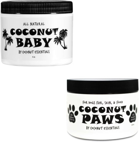 Furry Friend Bundle: Coconut Baby Oil & Coconut Paws - Gentle, Natural Care for Your Little Ones
