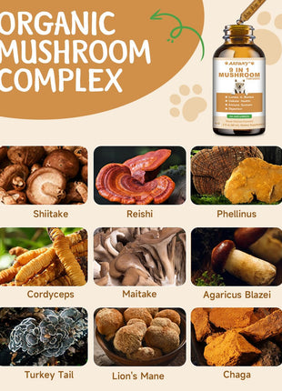 9 in 1 Dog Mushroom Powder & Drops