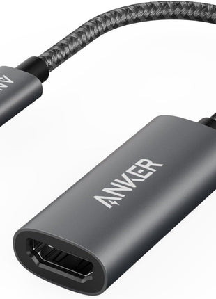 Anker USB C to HDMI Adapter (4K@60Hz), 310 USB-C Adapter (4K HDMI), for MacBook Pro, MacBook Air, iPad Pro, Pixelbook, XPS, Galaxy, and More(Compatible with Thunderbolt 3 Ports)