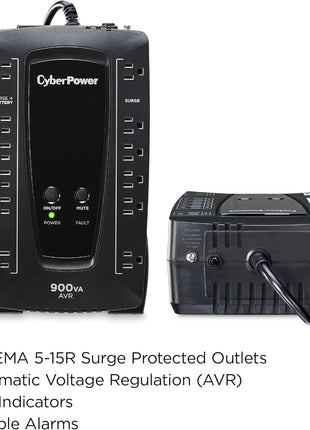 CyberPower AVRG900U AVR UPS Battery Backup and Surge Protector