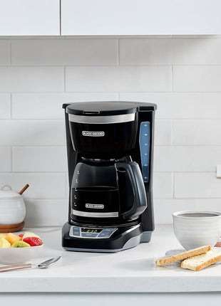 BLACK+DECKER 12-Cup Drip Coffee Maker with Vortex Brewing