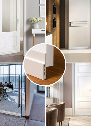 Holikme 2 Pack Door Draft Stopper Sheets, Rolls & Strips Under Door Draft Blocker Insulator Doors Sweep Weather Stripping Noise Stopper Strong Adhesive, White
