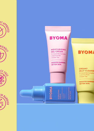 BYOMA So Hydrated Travel Size Gift Set - Skincare Minis (30ml, 15ml, 15ml)
