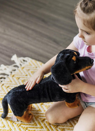 Melissa & Doug Giant Dachshund - Lifelike Stuffed Animal Dog Large