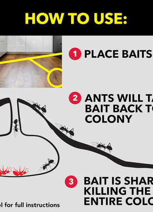 Raid Ant Killer Baits, Child Resistant Bug Killer for Indoor Home Use, 0.24 Oz, 8 Count