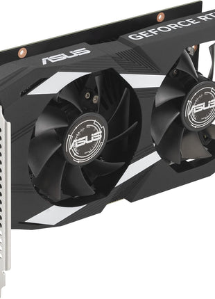 ASUS Dual NVIDIA GeForce RTX 3050 6GB GDDR6 OC Edition Gaming Graphics Card - PCIe 4.0, HDMI 2.1, DisplayPort 1.4a, 2-Slot Design, Axial-tech Fan Design, Steel Bracket, 3 Year Warranty