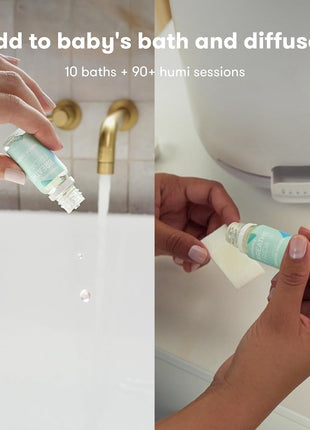 Frida Baby Breathefrida Vapor Bath Drops, Baby Congestion Relief with Eucalyptus Essential Oil for Humidifier, Aromatherapy Oil Help Baby Breathe Easy