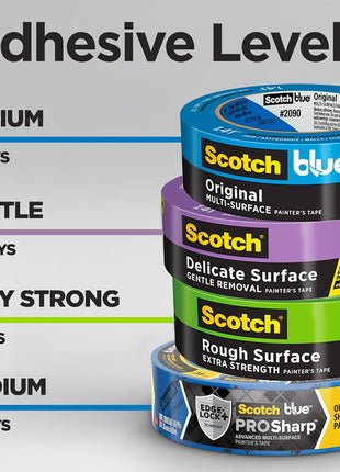 ScotchBlue Original Multi-Surface Painters Tape, 1 Inch Wide (0.94 in. x 60 Yds), 1 Roll, Blue Paint Tape Protects Surfaces and Removes Easily, Masking Tapes for Indoor and Outdoor Use (2090-24NC)