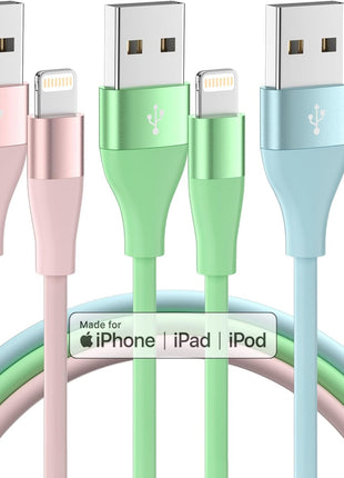 iPhone Charger 3Pack 10 FT Apple MFi Certified Lightning Cable Fast Charging iPhone Charger Cord Compatible with iPhone 14 13 12 11 Pro Max XR XS X 8 7 6 Plus SE iPad and More