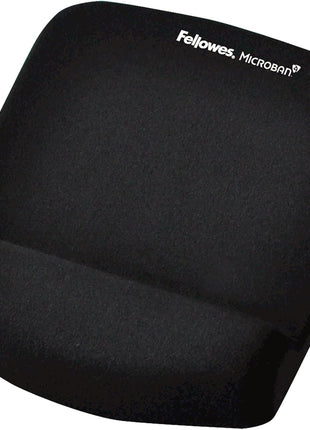 Fellowes PlushTouch Foam Mouse Pad Wrist Support - Black (9252001)