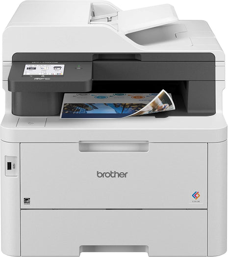 Brother MFC-L3780CDW Wireless Digital Color All-in-One Printer with Laser Quality Output, Single Pass Duplex Copy & Scan | Includes 2 Month Refresh Subscription Trial, Works with Alexa