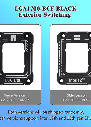 Thermalright Intel 12th/13th Generation LGA1700 Anti-Bending Buckle, Curved Pressure Plate,CPU Stress Bending Correction Fixer, Fully Fitted and Fixed Without Trace Installation (Black)
