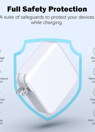 Mac Book Pro Charger - 120W USB C Fast Charger Adapter Compatible with MacBook Pro & MacBook Air 13, 14, 15, 16 inch, iPad Pro, Samsung Galaxy and All USB C Device