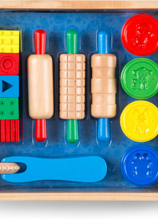 Melissa & Doug Shape, Model, and Mold Clay Activity Set - 4 Tubs of Modeling Dough and Tools