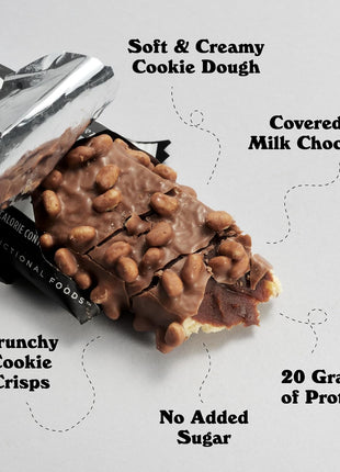 Barebells Protein Bars Cookies & Cream - 12 Count, 20g High Protein Treats - Chocolate Nutrition Bar with 1g Total Sugars - On-The-Go Breakfast or Post-Workout Snack