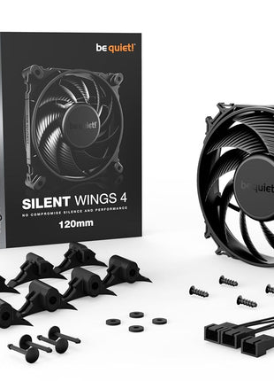be quiet! Silent Wings 4 120mm 1600 RPM Premium Low Noise Cooling Fan | 3-Pin | BL092