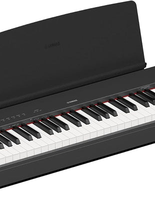 Yamaha P225B, 88 Key Weighted Action Digital Piano with Power Supply and Sustain Pedal, Black (P225B)