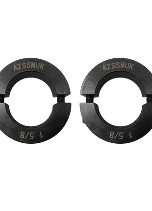AZSSMUK Shaft Collar Bore 1-1/4'' Double Split Black Oxide Set Screw Durable Shaft Collars Suitable for Machinery and Industrial Use 2 Pieces