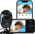 1080P High Definition Baby Monitor, Baby Monitor with Camera and Audio, Long Lasting Battery Monitor wtih Night Vision, 2-Way Talk, VOX, 5 Lullabies, 1200ft Long Range for Indoor Home Use