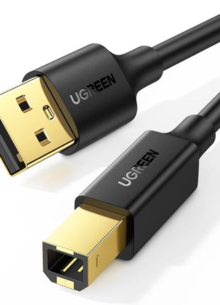 UGREEN USB A to USB B Printer Cable 5ft - High-Speed for HP, Canon, Brother, Samsung, Dell, Epson, Lexmark, Xerox, and More