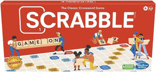 Hasbro Gaming Scrabble Board Game, Classic Word Games for Kids Ages 8 and Up, Fun Family Game for 2-4 Players, The Classic Crossword Game