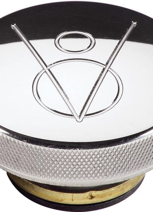 Billet Specialties 75420 14 lb. Polished V8 Logo Radiator Cap