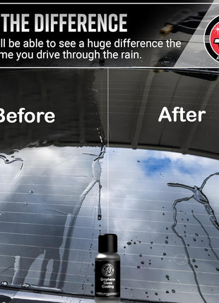 Adam's Polishes Graphene Glass Coating (30ml) - Advanced Rain Windshield Water Repellent for Cars, Shower Doors Mirrors and Other Glass Surfaces | Long Lasting Hydrophobic Graphene Ceramic Coating