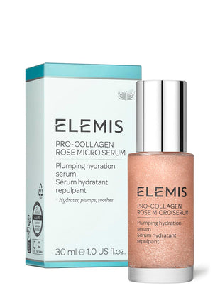 ELEMIS Pro-Collagen Rose Micro Serum, Hydration serum to plump skin, 30ml