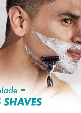 Gillette Mach3 Razor for Men, 1 Razor Handle + 2 Blade Refills