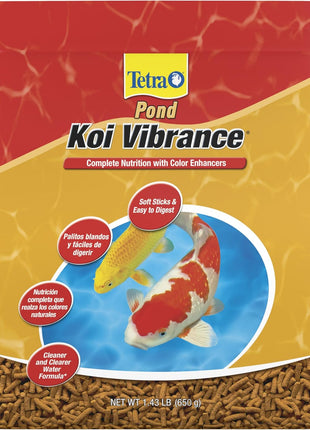 TetraPond Koi Vibrance Soft Sticks, Floating Pond Fish Food for Koi Fish and Ornamental Goldfish, 2.42 Pounds