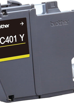 Brother Genuine LC401Y Standard-Yield Yellow Ink Cartridge