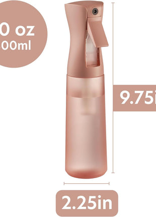 10 OZ Continuous Spray Bottles - Ultra Fine Mist Sprayer | Water Spray Bottle For Hair Stuff, Mister Spray Bottle For Plants Mister | Hair Spray Bottles For Hairstyling, Cleaning, Salons