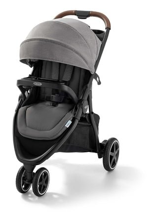 Graco Outpace LX All-Terrain 3-Wheel Baby Stroller, Cohen €" Compatible for Travel System, Easy One-Hand Fold, in-Seat Suspension for Comfortable Ride, Never-Flat Rubber Tires