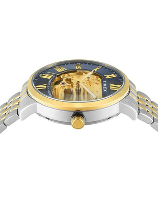 TIMEX Blue Round Dial Analog Automatic Men's Watch - TWEG23505