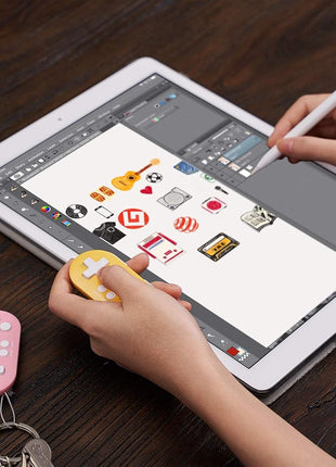 Nargos 8Bitdo Zero 2 Bluetooth Key Chain Sized Mini Controller for Nintendo Switch, Windows, Android and macOS (Pink Edition)