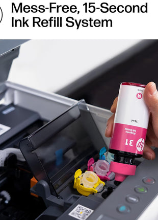 HP Smart Tank 6001 Wireless All-in-One Ink Tank Printer, Scanner, Copier with 2 Years of Ink Included, Best-for-Home, Cartridge-Free Refillable, AI-Enabled (2H0B9A)